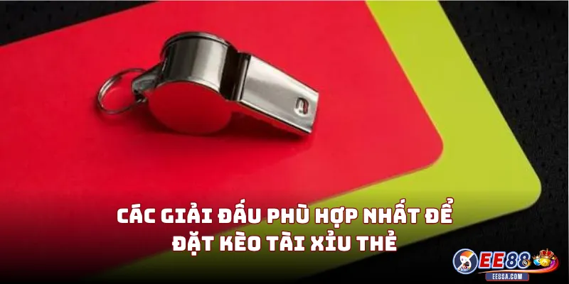 Các Giải Đấu Phù Hợp Nhất Để Đặt Kèo Tài Xỉu Thẻ